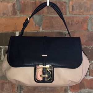 BOSS leather pink and black bag
